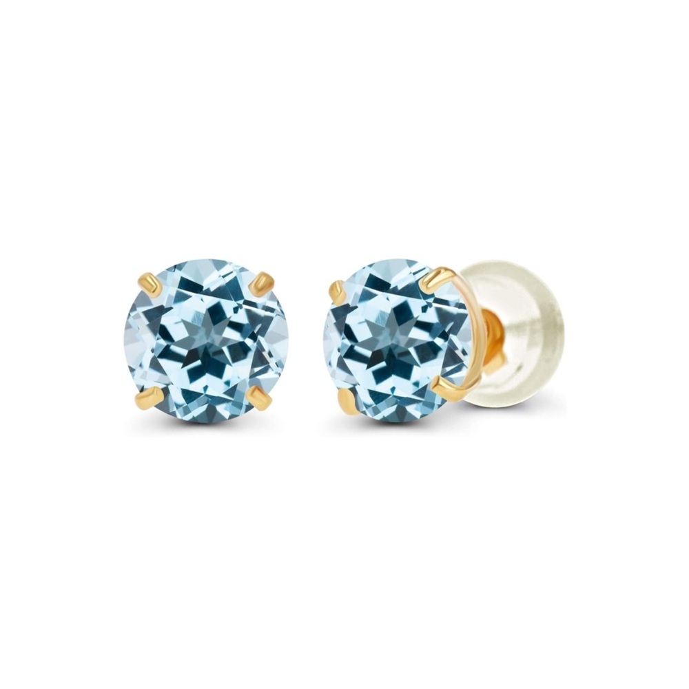 10k Solid Gold Natural Earrings